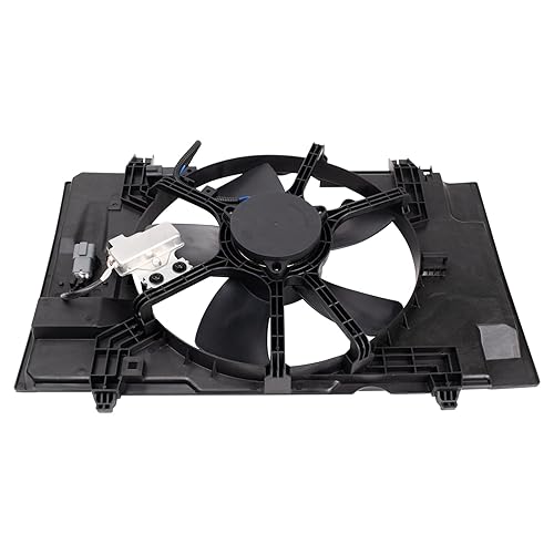 Miniatura 4 de TRQ Conjunto de ventilador de refrigeración del radiador compatible con Nissan Versa 2007-2012