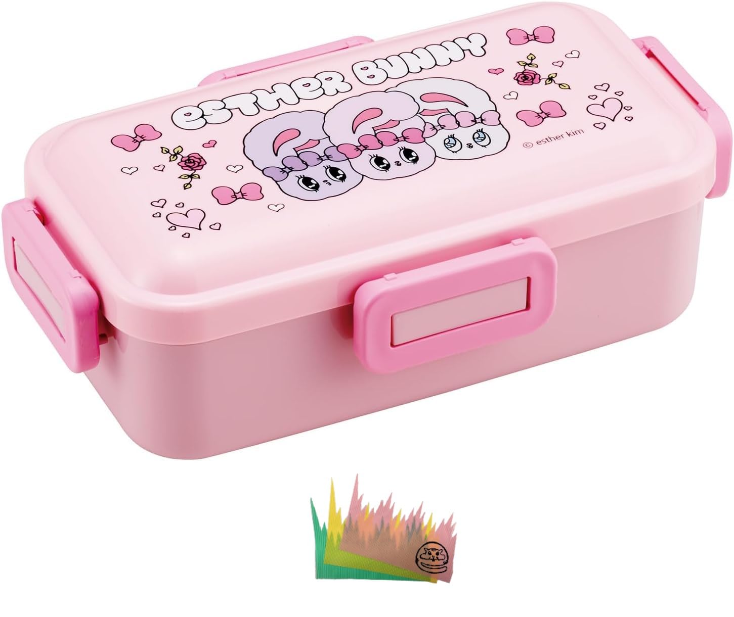 弁当箱・水筒 bunny Amazon | エスターバニー 弁当箱 1段 ふわ盛り ランチボックス 食洗機