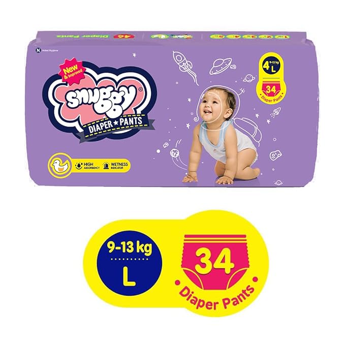 Snuggy Baby Diaper Pants Large 34 Count (Pack of 1) at Rs. 200