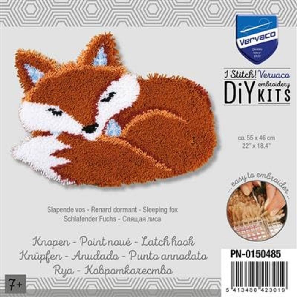 Kit Crochet à Loquet DIY – Tapis Tortue De Mer, Canevas 43 X 43 Cm – Activité Créative Pour Adultes Et Enfants