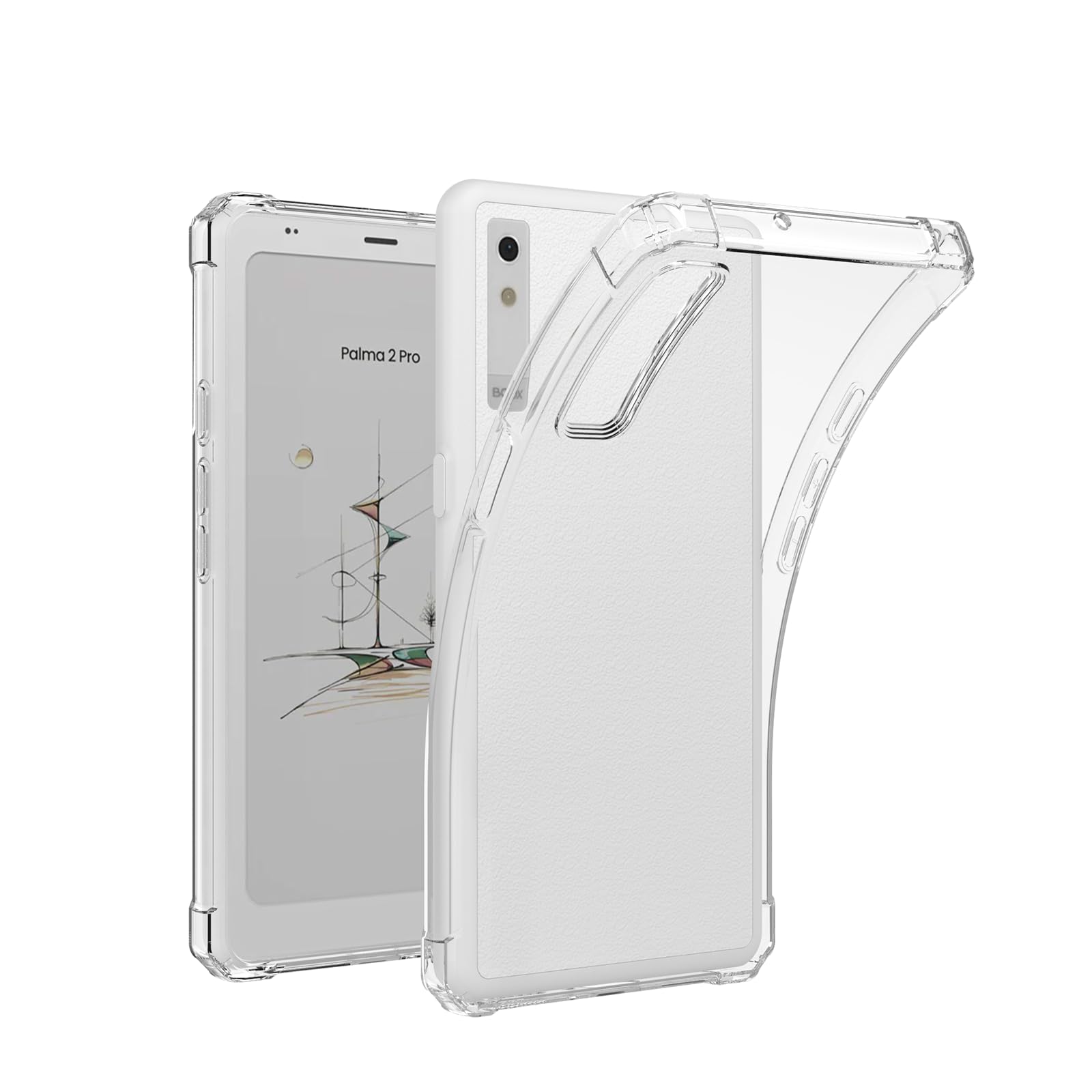 BOZHUORUI Clear Case for Boox Palma 2 Pro (2025 Released) - | Scratch-Resistant | Thin & Lightweight | TPU Transparent Flexible Back Shell Cover (Clear)-image-44