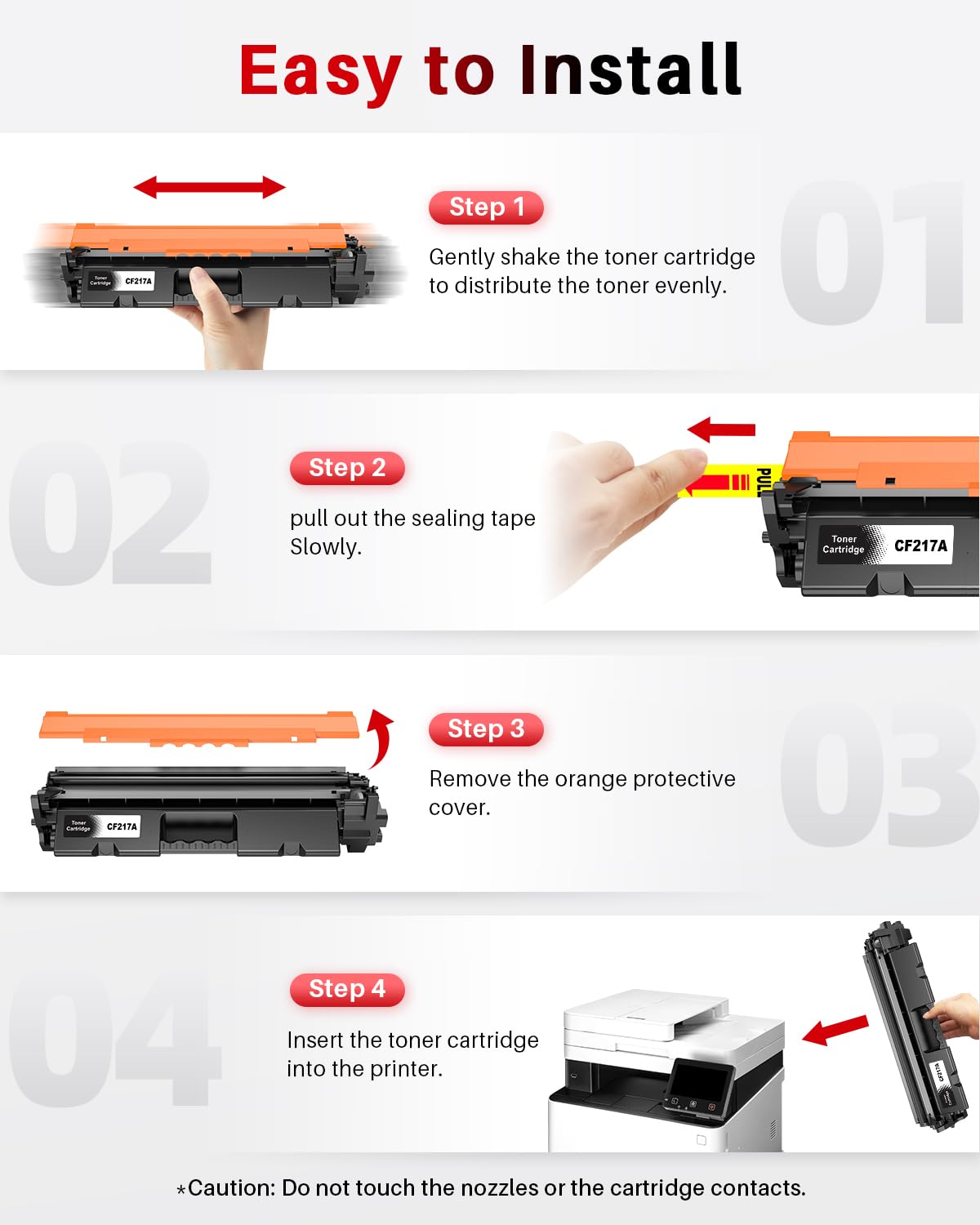 Halloya CF217A Toner Compatibile per HP 17A CF217A Cartuccia di Toner per LaserJet Pro M102a M102w, LaserJet Pro MFP M130fw MFP M130nw MFP M130fn MFP M130a Stampante(2 Pack)