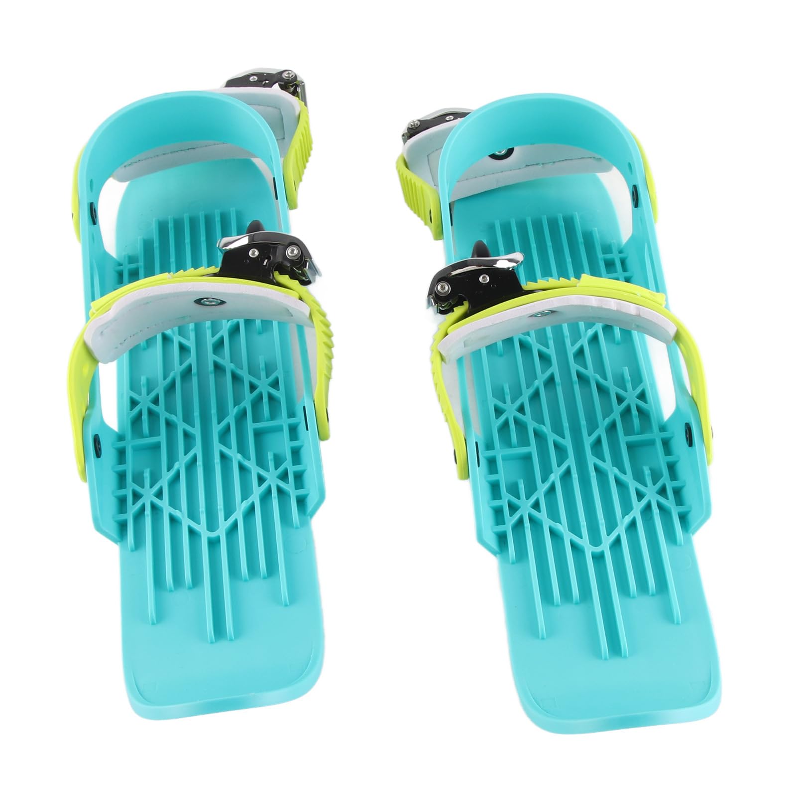 Mini Ski Skates, Winter Skiing Shoes, with Metal Edges and Adjustable Strap, for Downhill Slopes, Winter Sports for Children (Colorful)