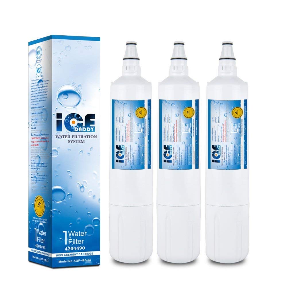 ICEDADDY Replacement Water Filter Compatible with F-1000, Sub Zero 4204490, Insinkerator F-1000(3-Packs)