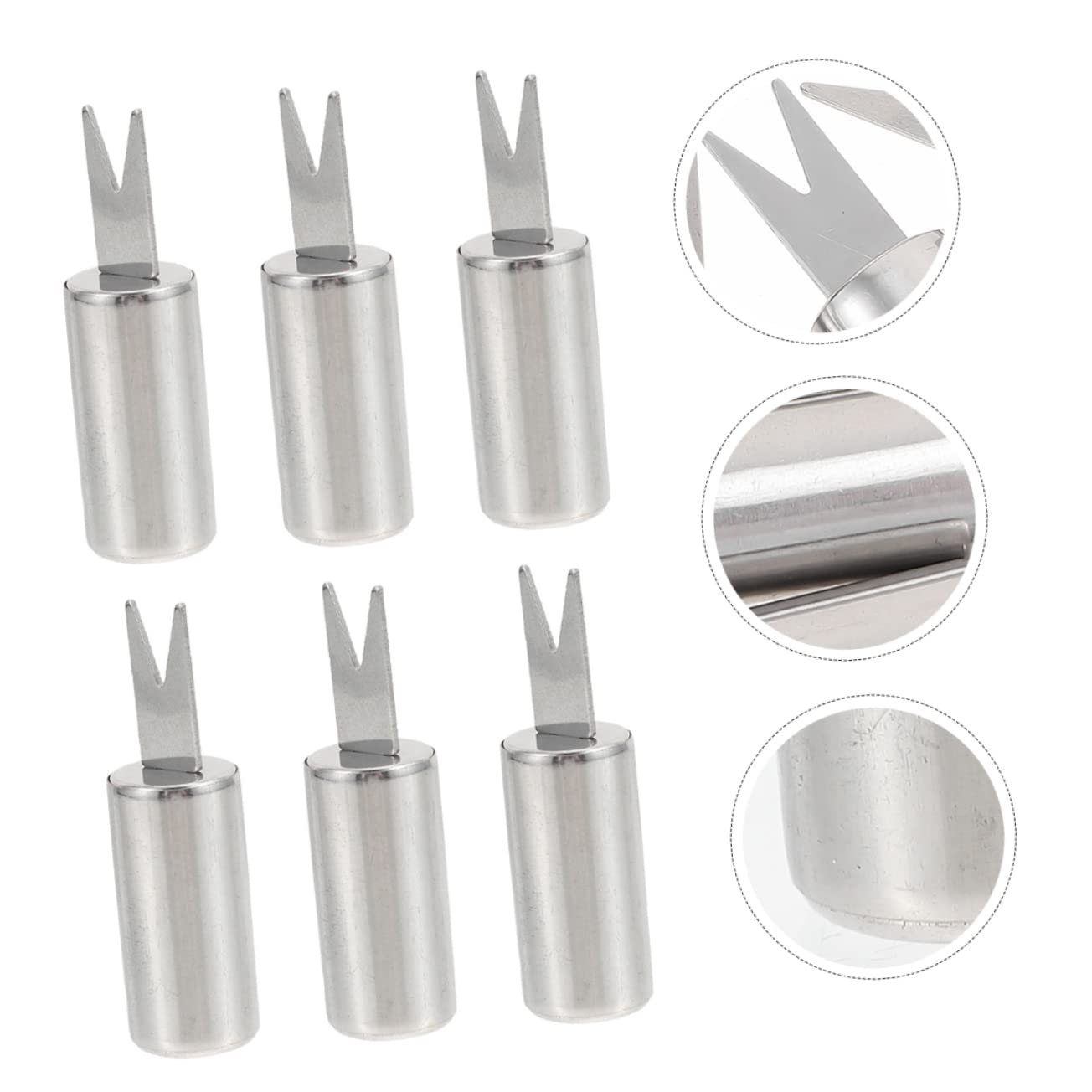 GREENADSCAPE Multi-function Corn Skewers Compact Bbq Forks Stainless Steel Corn Fork