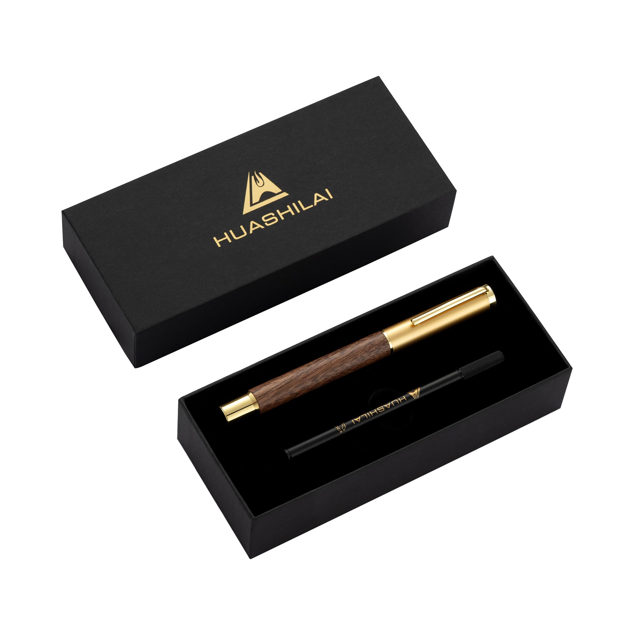 Wooden Rosewood Ballpoint Pen Writing Set 2 Pieces Pen