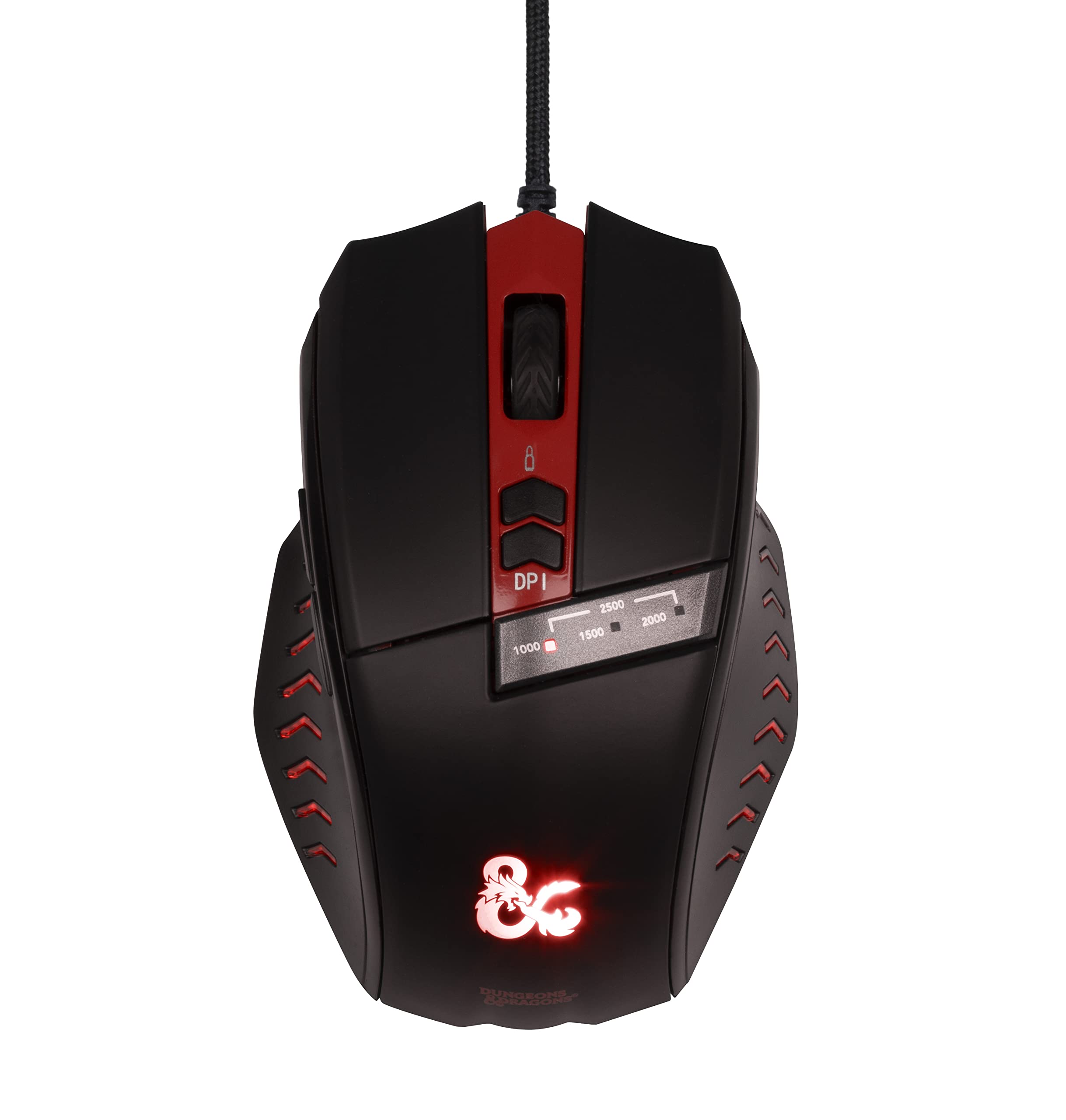 Konix DONJONS ET Dragons - Souris Gaming - Noir et Rouge
