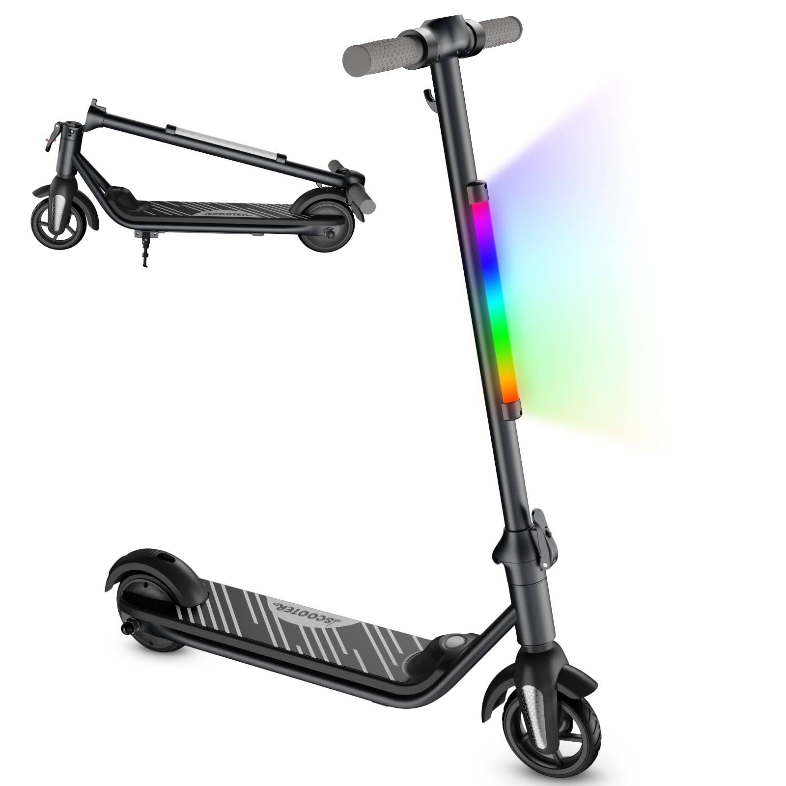 Monopattino Elettrico Per Bambini S5 – Luci LED Arcobaleno, 130W, 14km/h, 5-8km Autonomia - 3