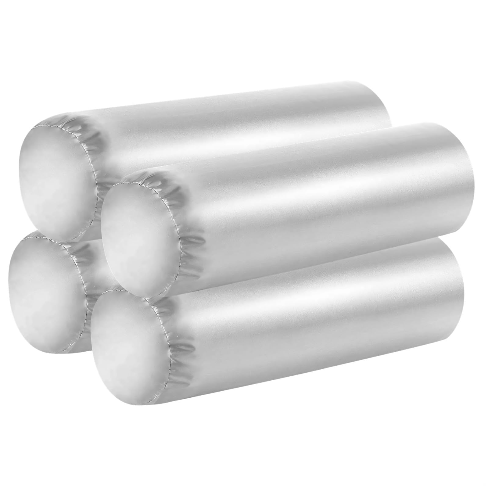 Housses de traversin en satin lot de 4 taies douces lavables pour la maison