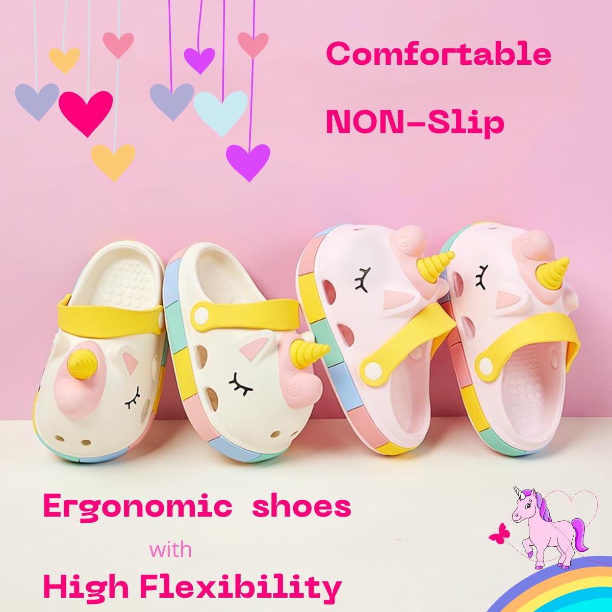 OrJana Sandalias Unicornio. Zapatillas piscina antideslizantes. Zapatillas de verano. Zuecos Sabot impermeables