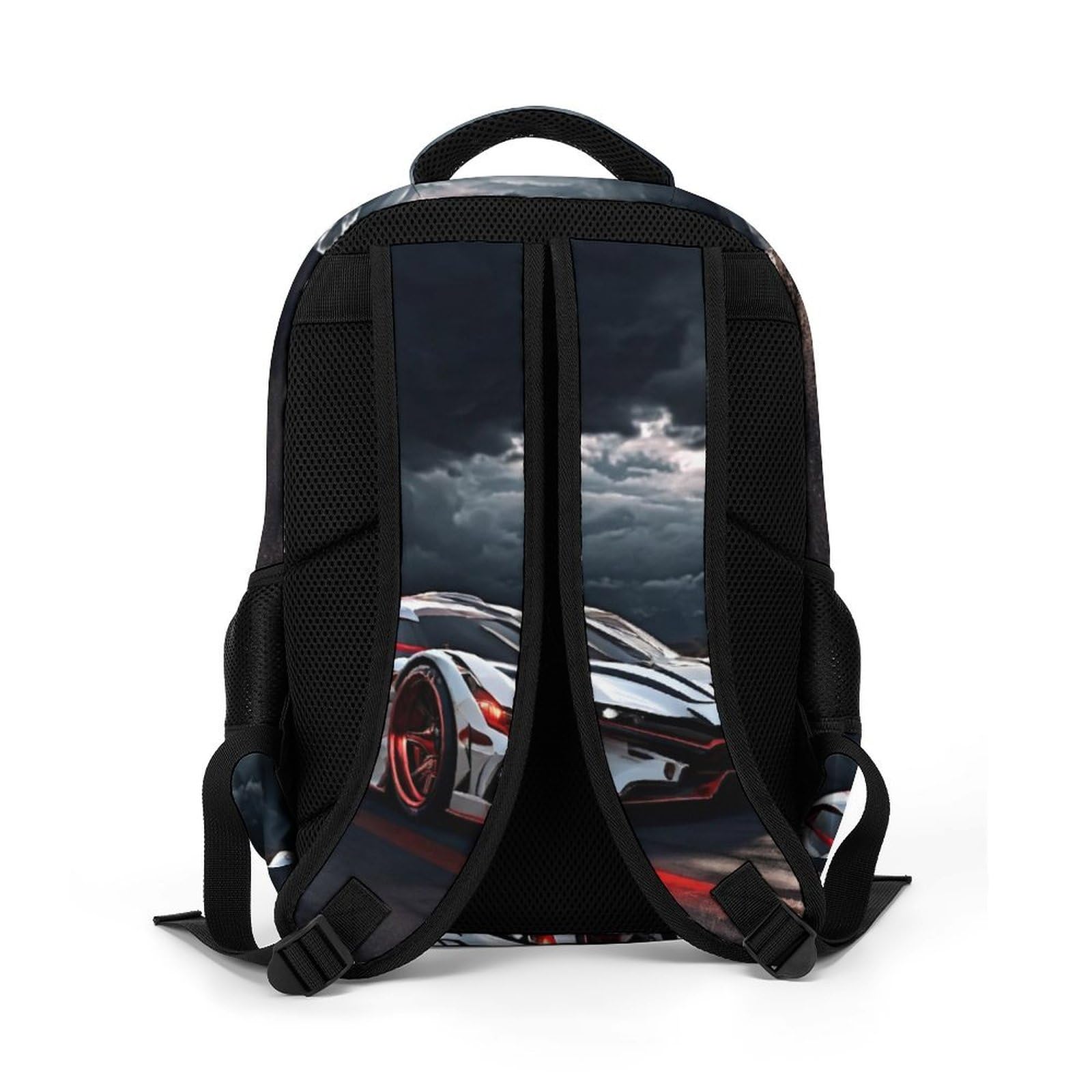 Sac À Dos Fille Voiture de sport Cartable Motif De Course Garçons Primaire, Sac D'école Enfants Idéal Pour Les Élèves De 5 À 9 Ans Va À L'école Voyage En Plein AirCourse