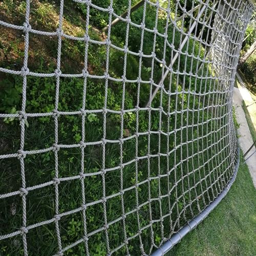 Outdoor Climbing Cargo Net Frame for Treehouse Heavy Duty Safety Net with Rope Ladder for Yard 3.3 * 32.8ft