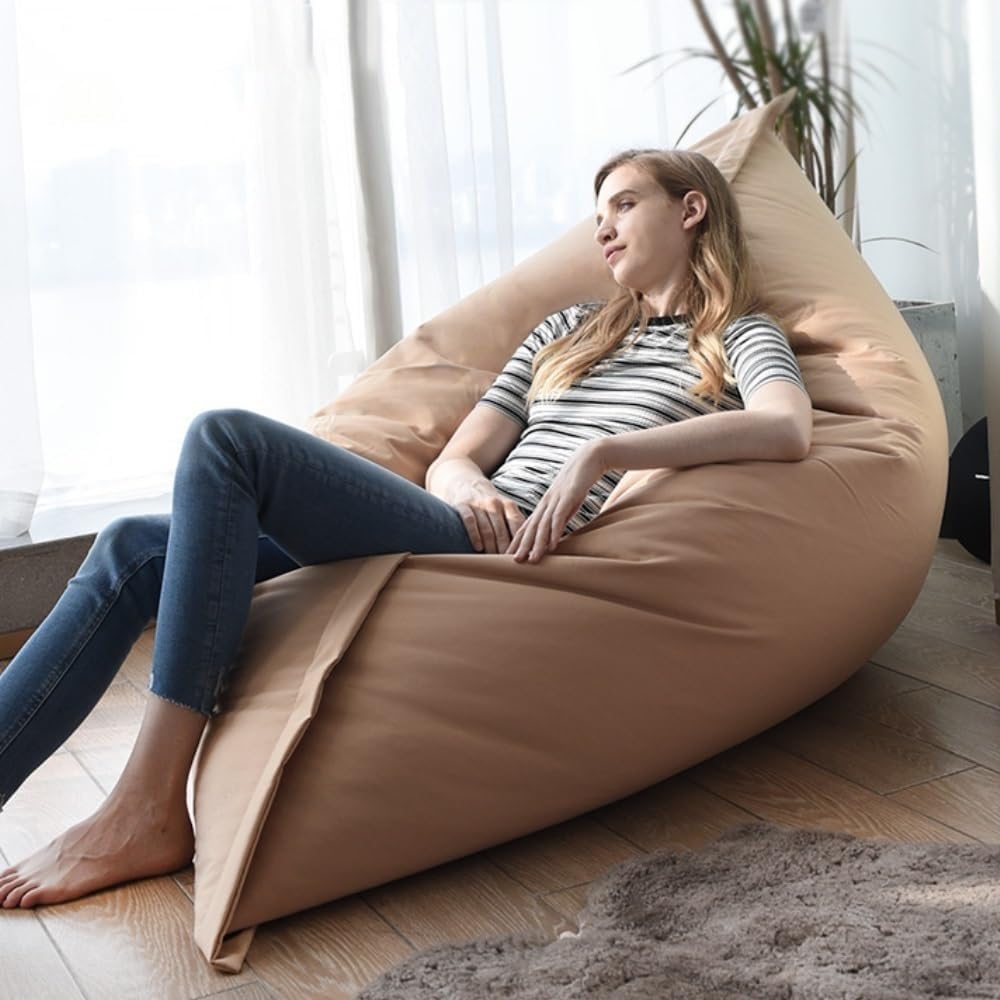 スクエアビーンバッグ ビーンバッグチェア ソフトコットン シェニール ビーンバッグカバー ソファベッドカバー 洗える プーフ オット