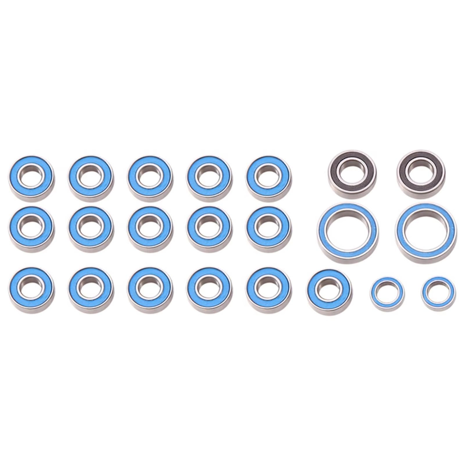 Für Tamiya 1/10 22 Teiliges Set Gummige Dichteter Kugellager RC Car Upgrade Teile Zubehör Modell Reparatur Austausch Montage RC Lagerteile