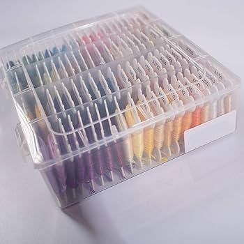 ワイン塗り刺繍収納セット Amazon | RITALT 刺繍糸 セット 収納ケース 108色＋金銀付き