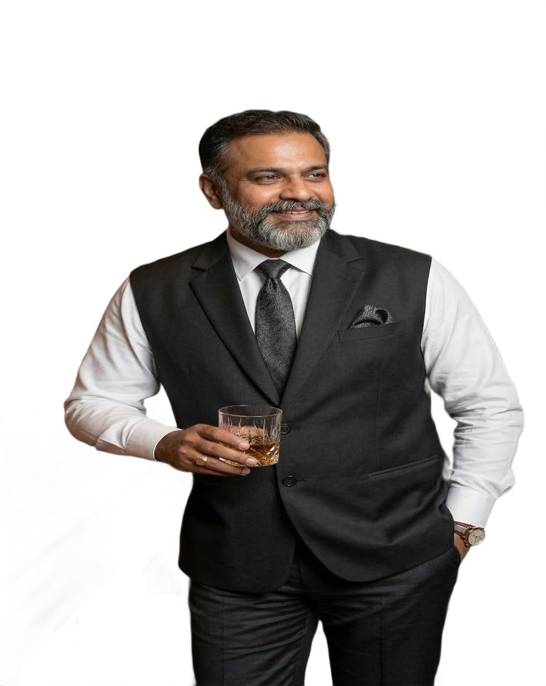 Men Solid Waistcoat-image-1