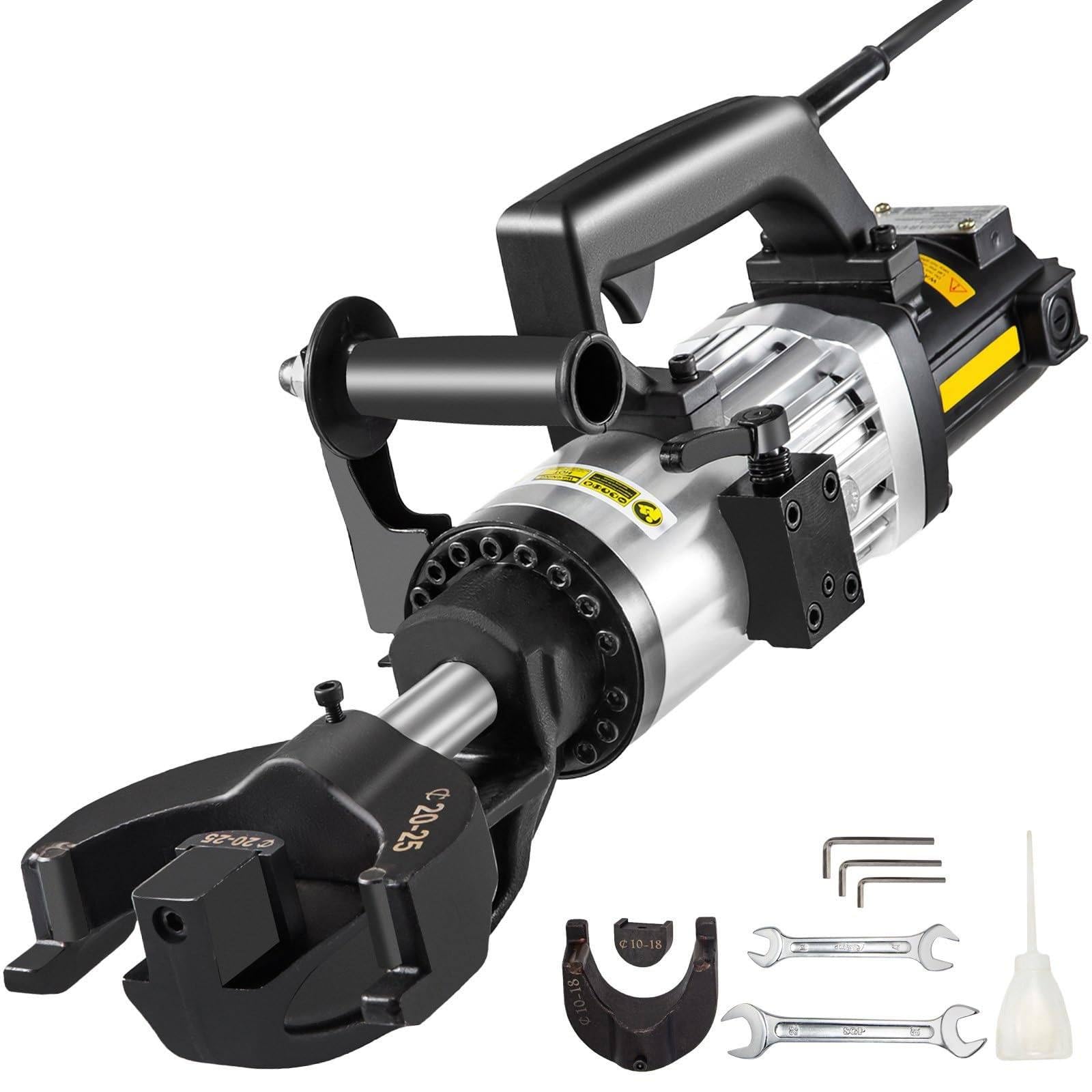 SBCGFY 1500W Electric Rebar Bender,Hydraulic Rebar Bending Machine Bending Up To 4-25Mm Rebar With An Extra Set Rebar Bending Head