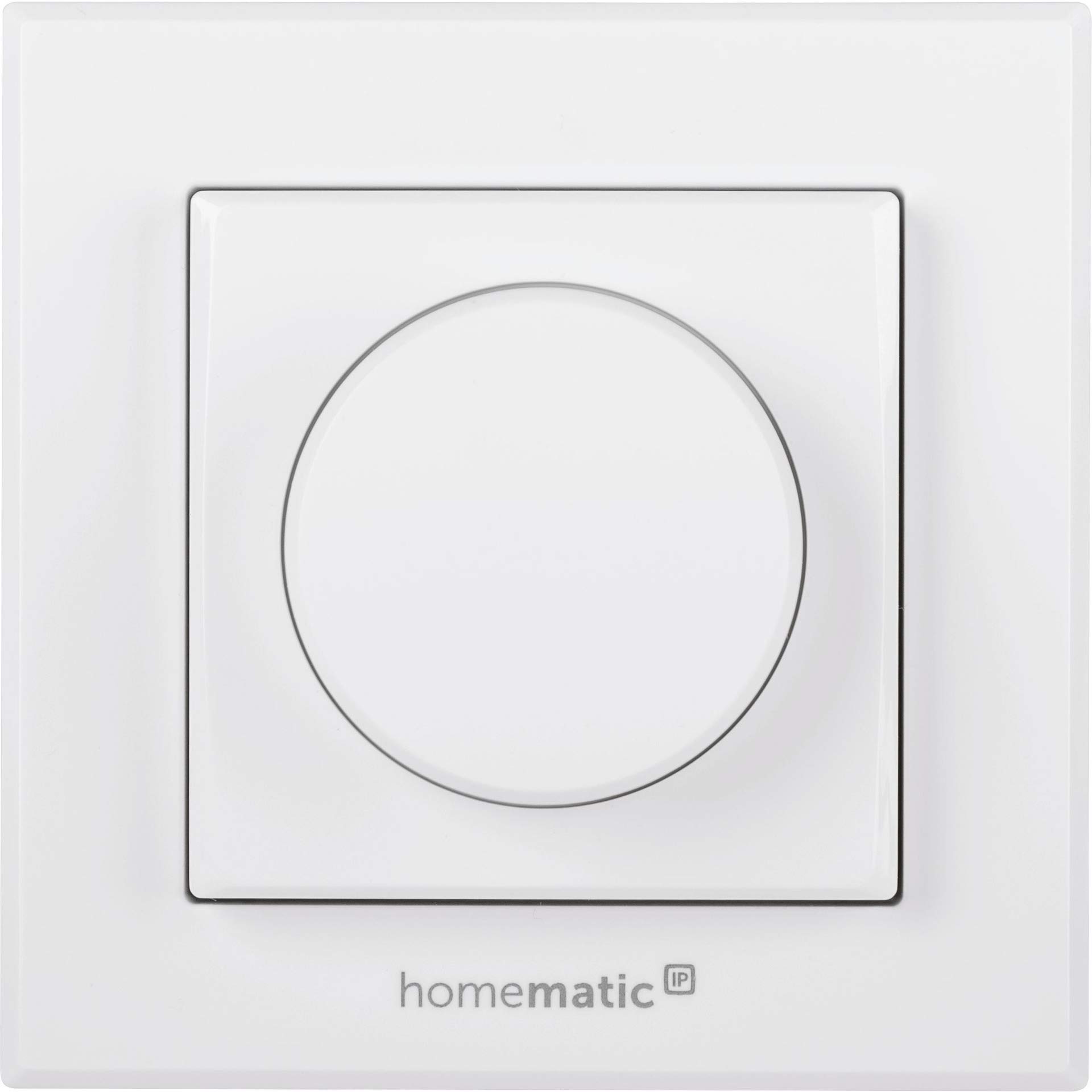 Homematic IP Smart Home 154888A0 - Interruptor Giratorio para Atenuación Con Regulador de Intensidad, Universal, Inalámbrico