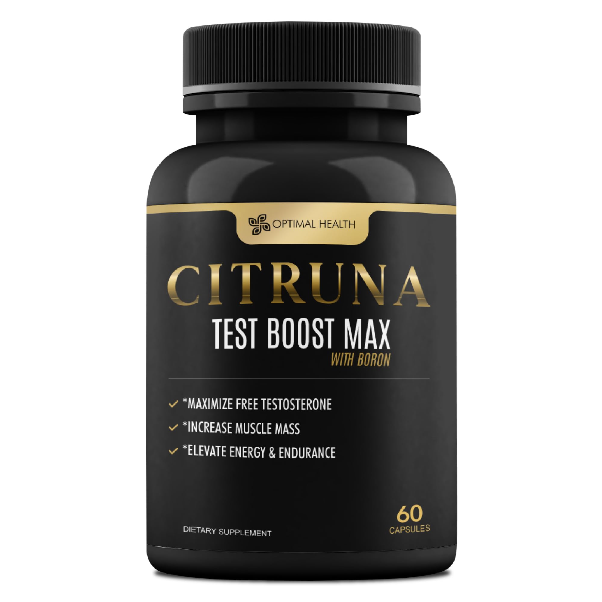 Citruna Suplemento para testosterona com boro - 60 cápsulas