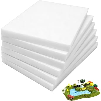 6 St ck Schaumplatte Hartschaum Bastelplatte Modell Hartschaumstoff DIY Schaumplatte Bastelplatte DIY Modell f r Landschafts Modellierung Dekoration Verpackung Modellbau 30x20x2 cm Wei