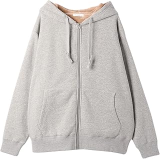 [NAVY] [ネイビー] 裏起毛 パーカー レディース スウェット 裏シャギー 暖かい 防寒 ポケット 無地 ジップアップ トップス