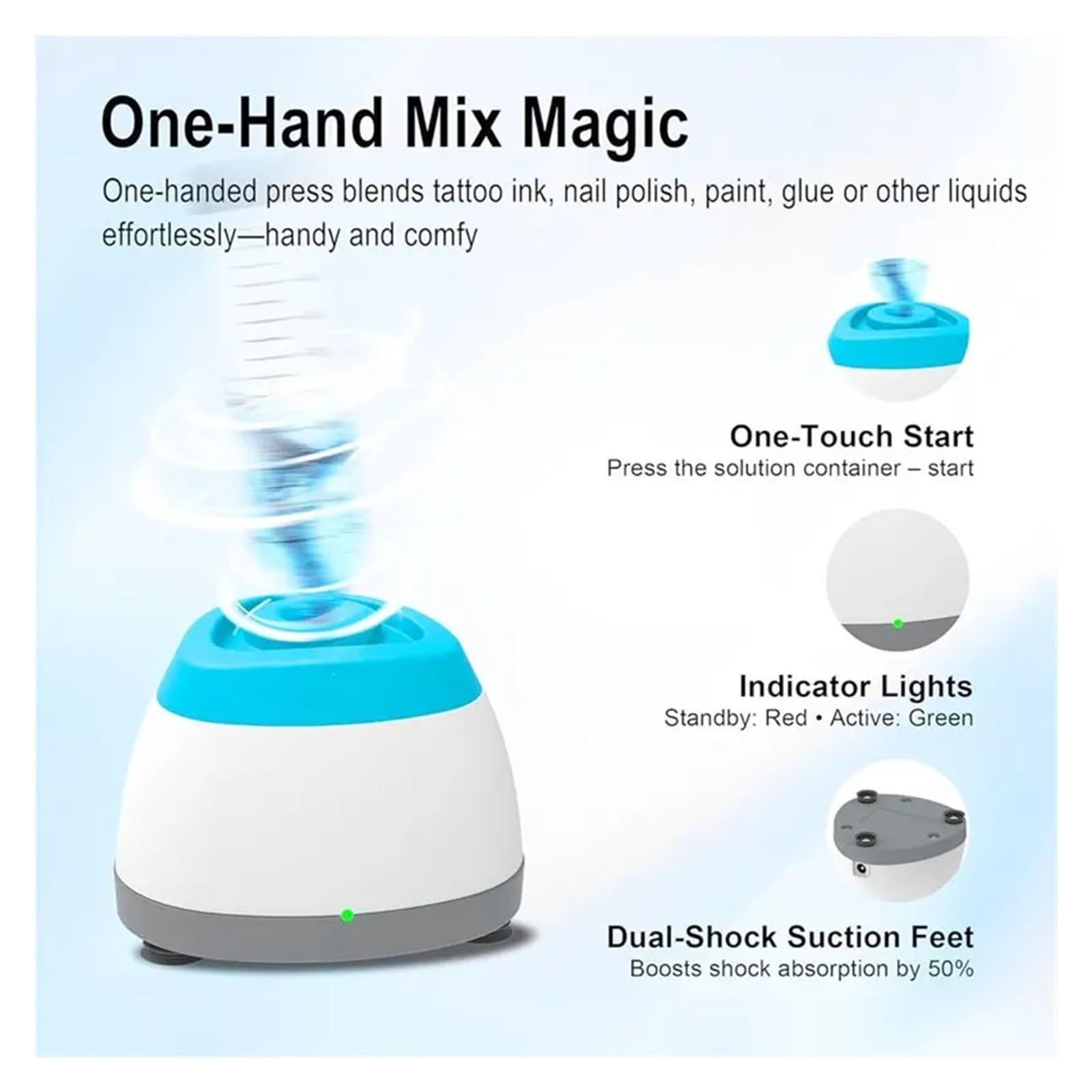Orbitalschüttler, Mini-Mixer for Nagellack, Gel und Acrylfarbe