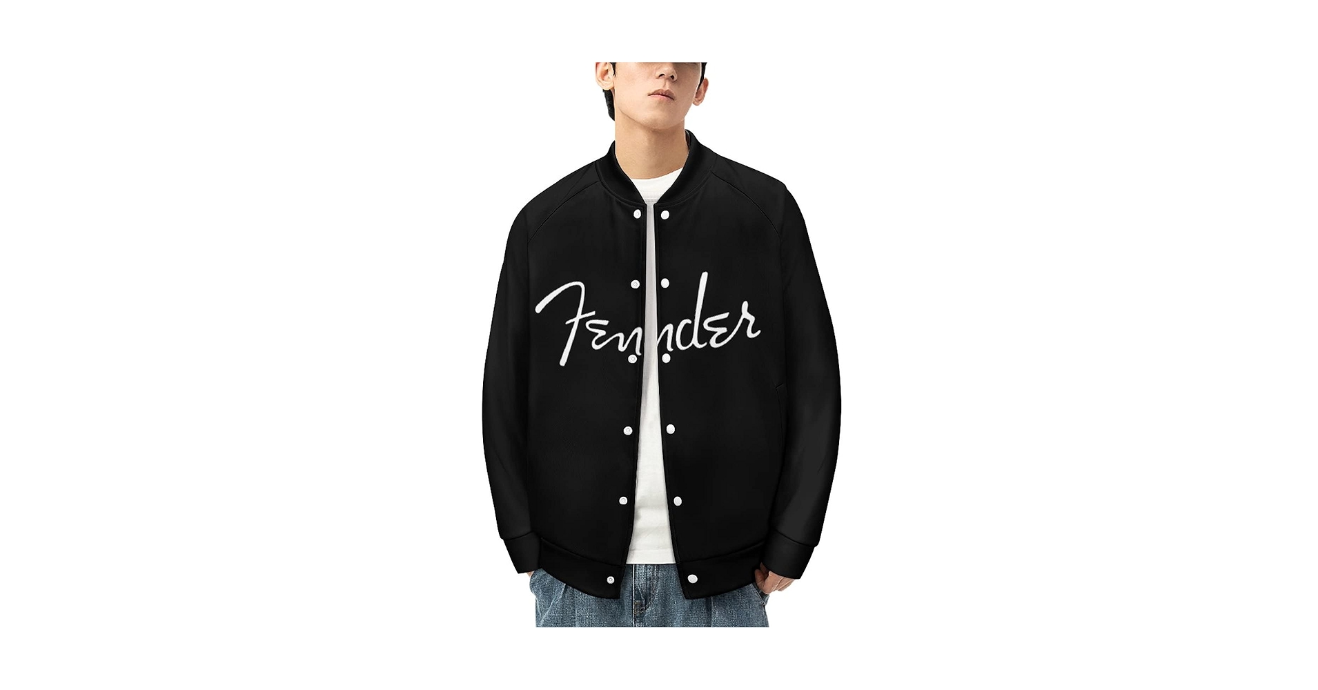 Fender フェンダー ナイロン ジャケット Lサイズ 黒 ブラック Fender フェンダー KEN SIGATURE STRAP Black ギターストラップ