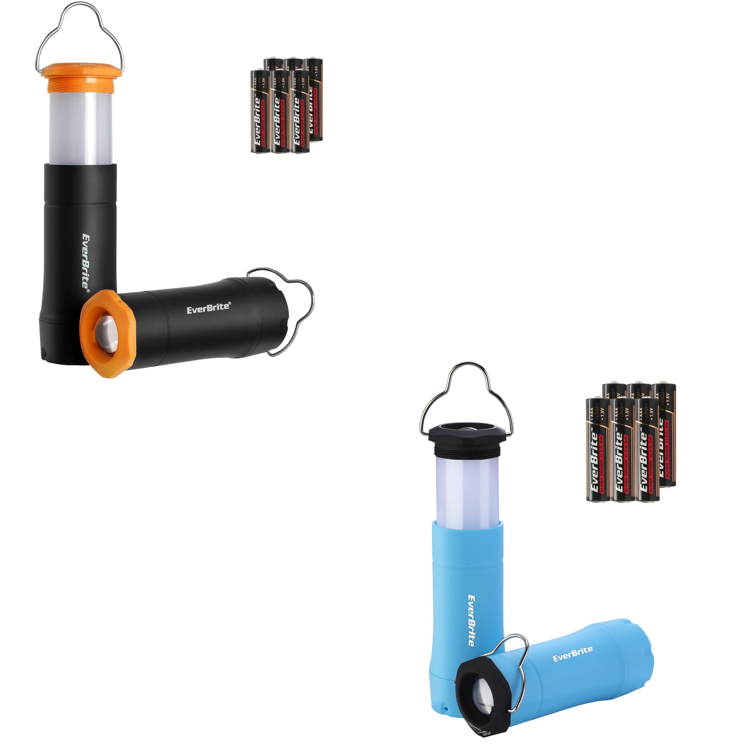 Amazon.com: EverBrite 4 PC 2-in-1 Mini Lanterns and Flashlights