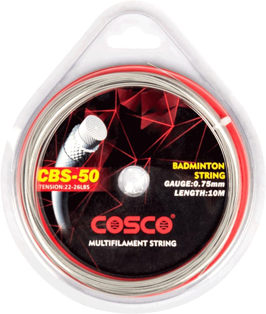 Cosco Alloy Steel CBS-50 Badminton String, White