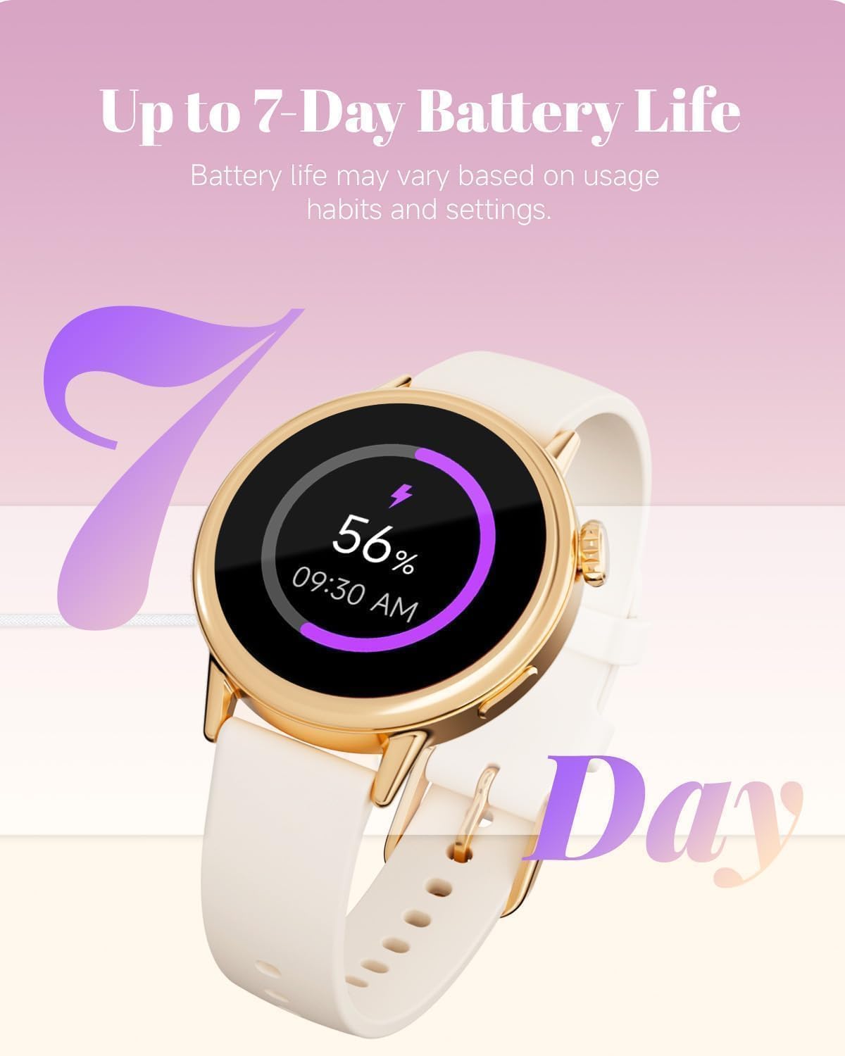 TOOBUR Petite Smartwatch dla kobiet z małym nadgarstkiem, 37 mm AMOLED Smartwatch, kompatybilny z Androidem i iOS, tracker fitness z monitorem kroków/snu/HR, elegancko zapakowany, ładny prezent dla