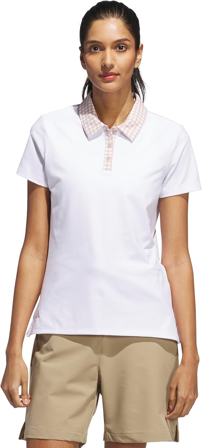 adidas Women's Ultimate365 Gingham Polo Shirt