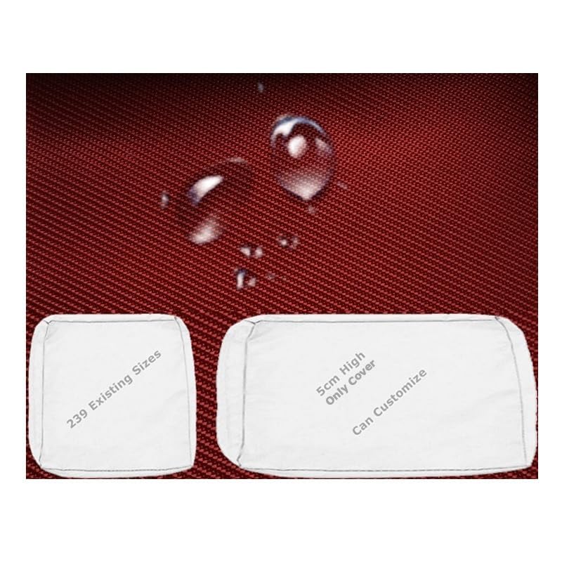 Housse coussin de jardin exterieur 160x40 cm imperméable matelas banc