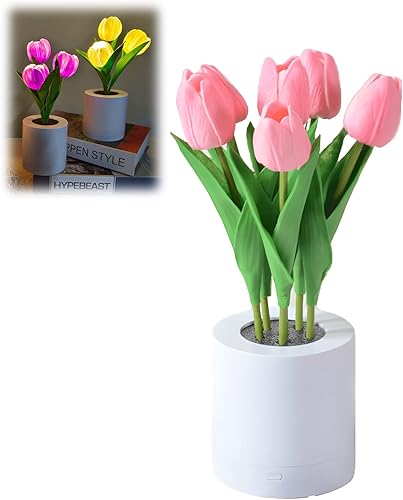 Miniatura 9 de Lámpara de girasol, girasol artificial en maceta con luces LED, luz nocturna LED USB, lámpara de mesa, mesita de noche, dormitorio, luz decorativa