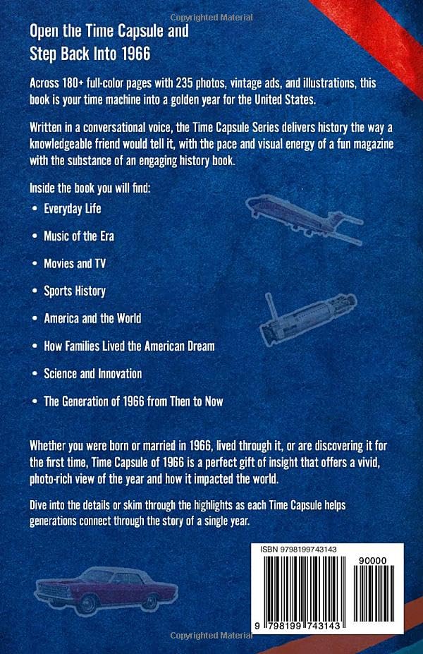 Time Capsule of 1966: American Life, Culture, Breakthroughs, and World Events; A Nostalgic 60th Birthday Gift Book for Men and Women with Fun Facts, ... and Lifetime Memories (Year in History Books) image 3