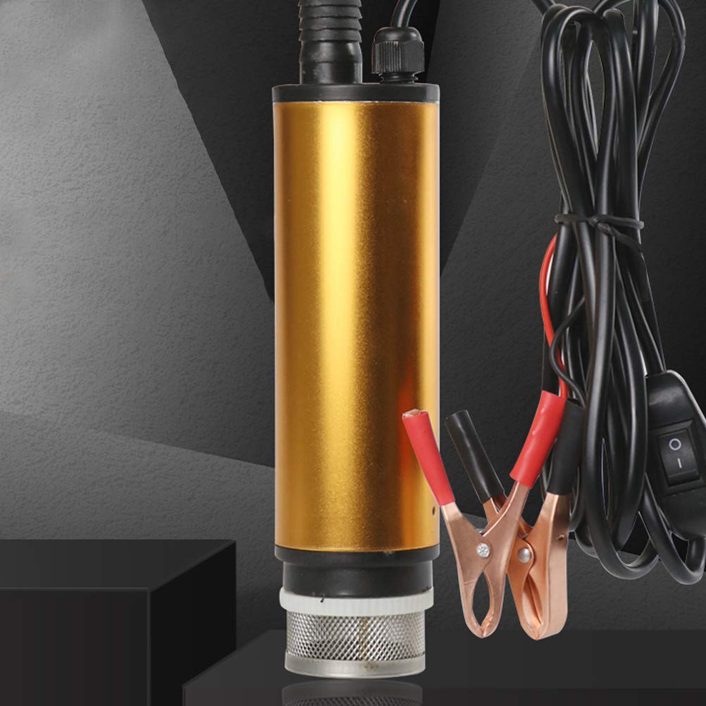 Pompa elettrica 12 V per benzina, benzina, diesel, acqua liquida, acquario rosso