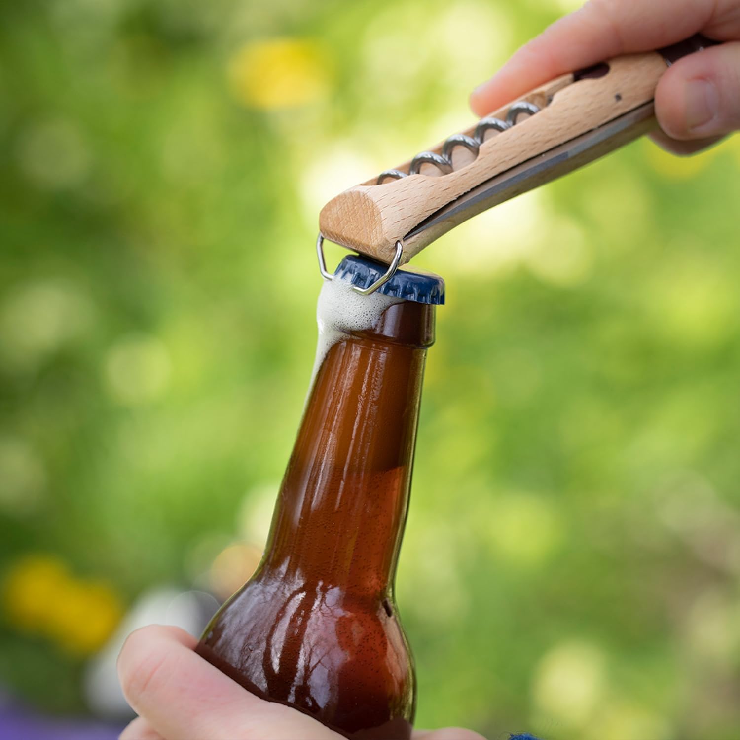 OPINEL Nomad Camping Kitchen Utensil Kit, Includes No.12 Serrated Knife, No. 10 Corkscrew Knife, No. 6 Peeler, Cutting Board