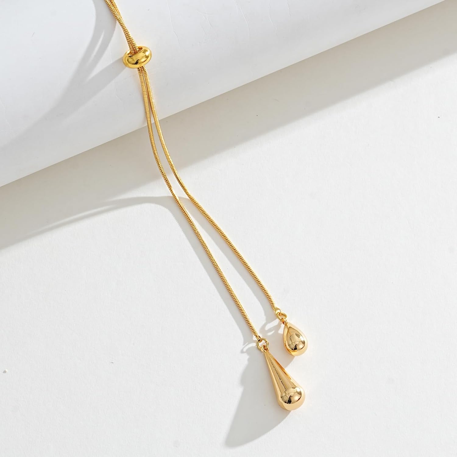 Long Necklaces for Women Gold Heart Y - Shaped Lariat Necklace Jewelry Gifts - Image 6