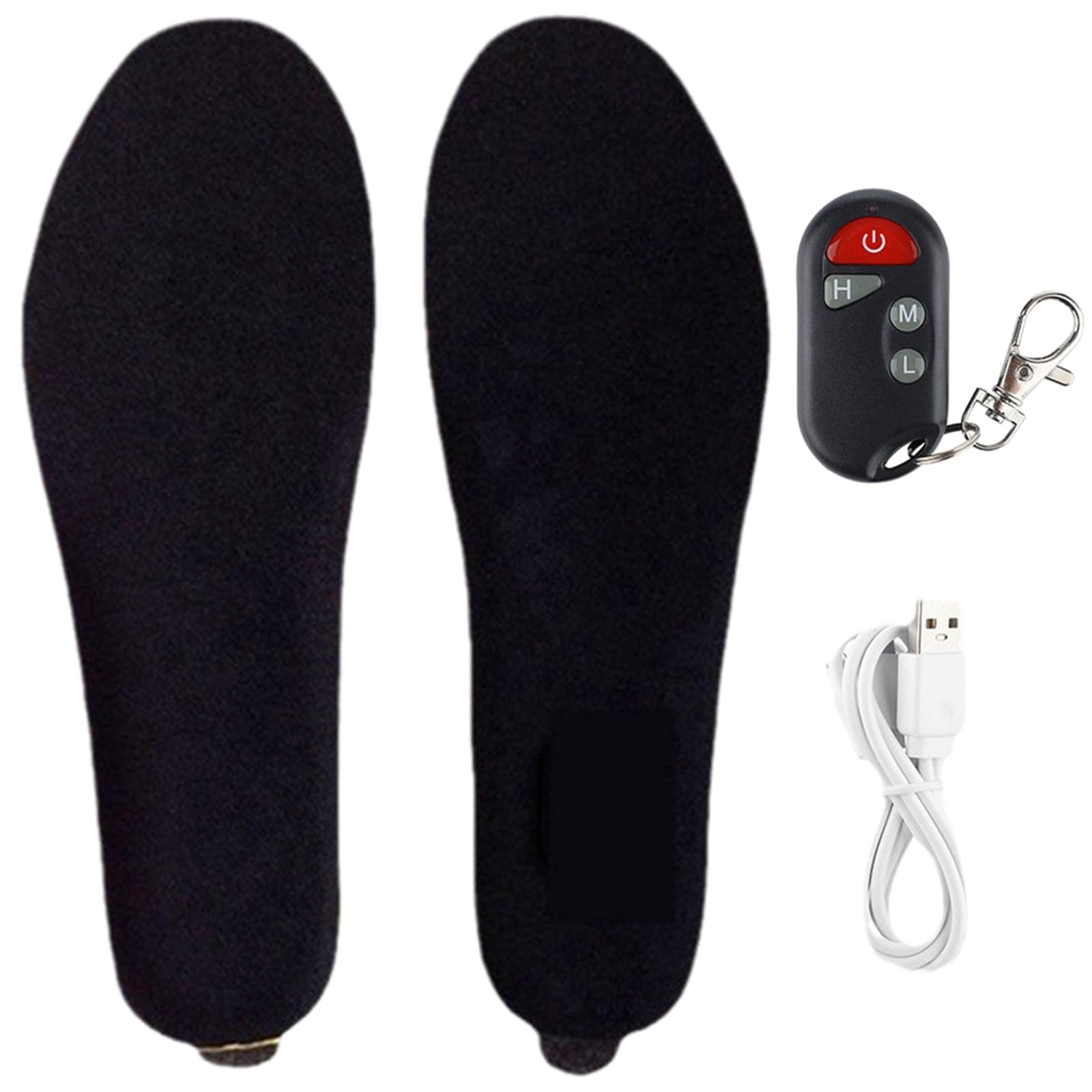 Semelles Chauffantes pour Les Pieds avec Chargeur USB 5V1A Chaussures Chauffantes pour Randonnée Le Ski Le Bureau
