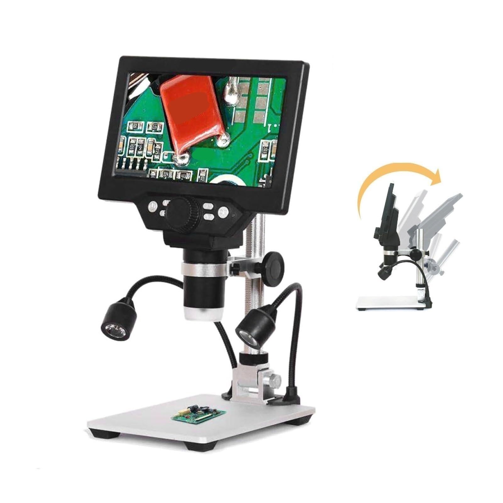Digitales Mikroskop. Digitalmikroskop 9-Zoll-Farbbildschirm-LCD-Display 1-1600X Tragbar