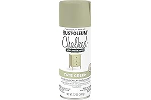 Rust-Oleum 374163 Chalked Ultra Matte Finish Spray Paint, 12 oz, Tate Green