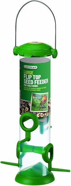 Gardman A01235 Mangeoire à Couvercle Rabattable Grand 28 cm - 1