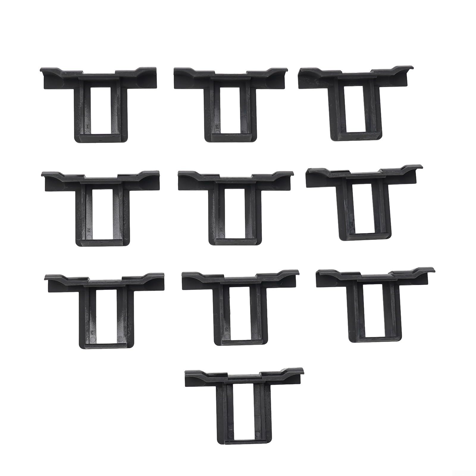10Pcs Solar Panel Water Drain Clip for 30/35/40mm Frames, Anti Clogging Mud Removal Tool with Automatic Water Diversion, Black Plastic Protection Clips(35mm)