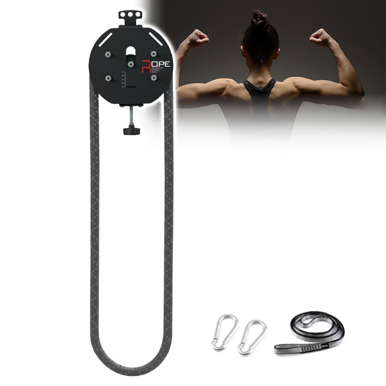 LSRFXF Endless Rope Trainer︱Portable Cable Machine with Adjustable Resistance | Rope Trainer for Strength for Grip Arms Back Body Coordination Exercises