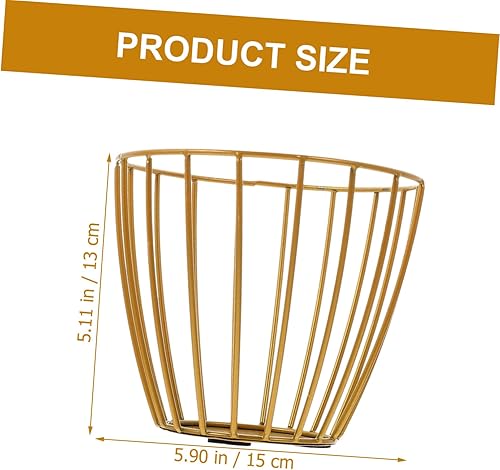 Miniatura 8 de SWOOMEY Cesta de almacenamiento de hierro forjado, contenedores de decoración de cerámica para decoración de frutas y alimentos, portador de huevos,