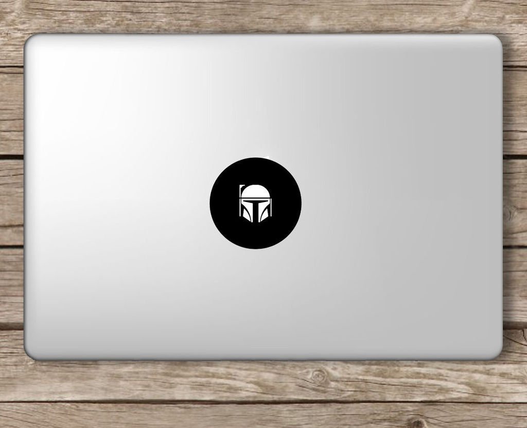 Fusion Graphix Boba Fett Apple Logo Star Wars Laptop Vinyl Sticker (Black) (B075P2MYPY) Amazon Price History, Amazon Price Tracker
