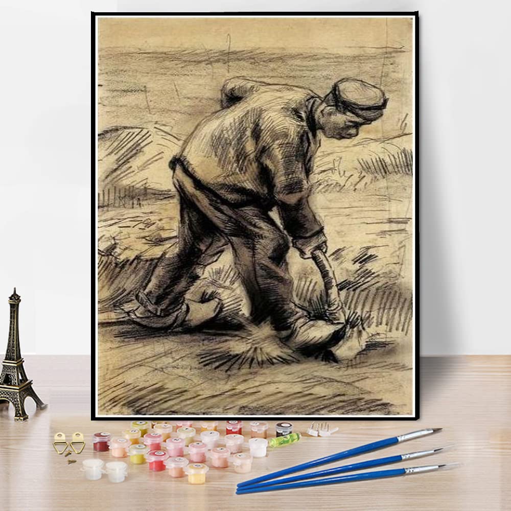 Amazon.co.jp: DIY油絵セット 塗り絵 フィンセント・ファン・ゴッホの