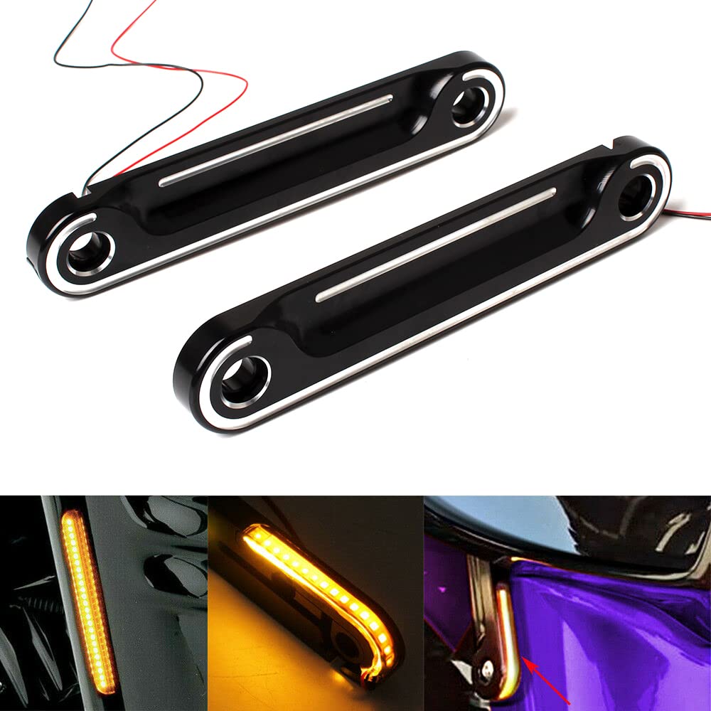 Amazon | FTKDMT フロントLEDフラッシュフォークウィンカー