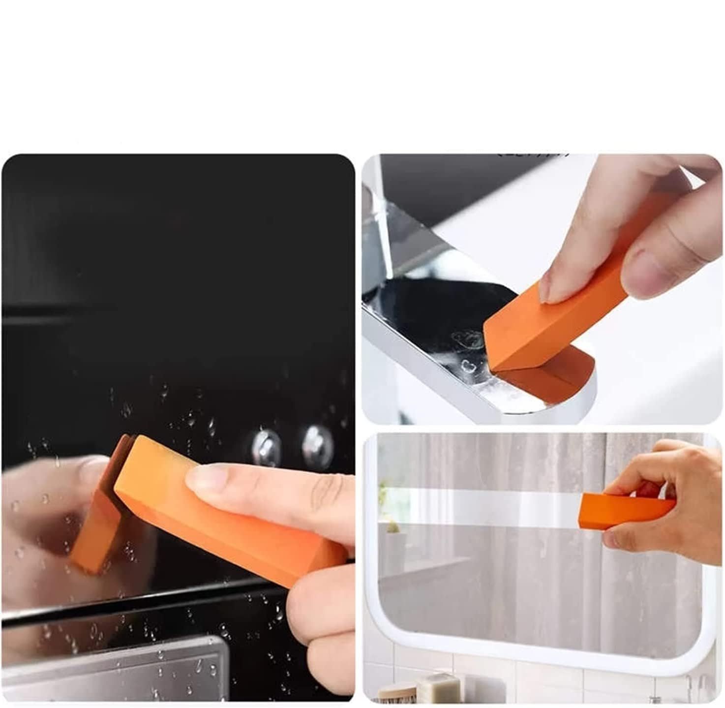 APURK Stainless Steel Rust Remover Eraser Easy Limescale Eraser Stains Eraser for Home/Kitchen Home Cleaning Supplies & Tool (Pack of 1) Multicolor 3