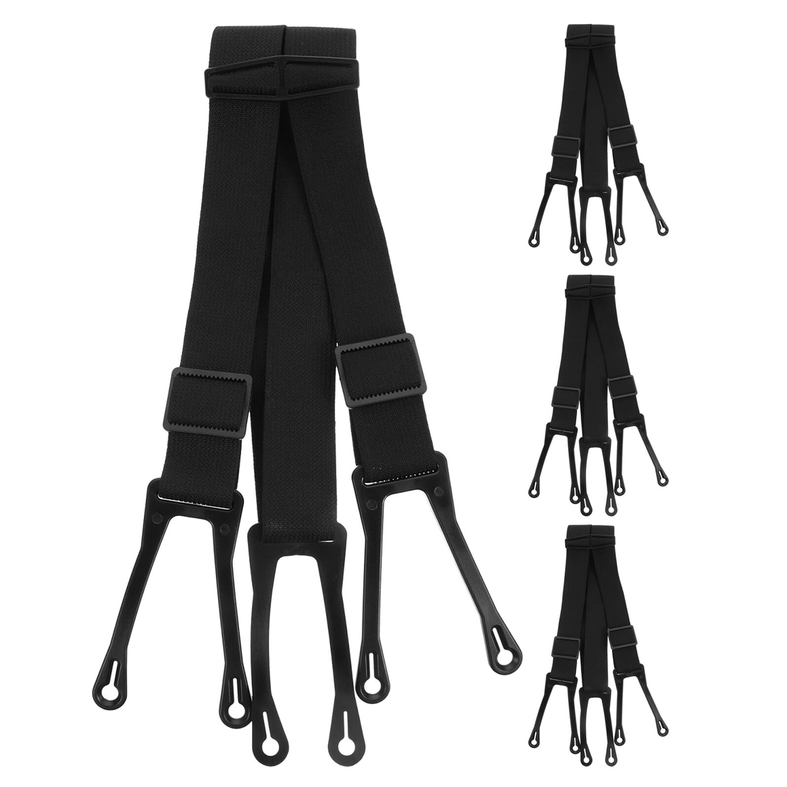 4 Stück Eishockey Hosenträger XL mit Elastischen Anti Rutsch Gurten Verstellbar Sportzubehör für Senioren Stabile Schutzausrüstung und Tragegurt für Eishockeyhosen