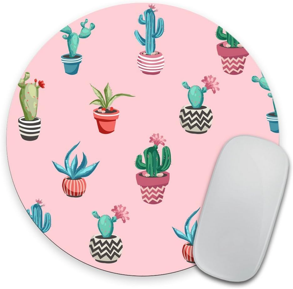 Round Mouse pad, Cactus Mouse pad, Cactus Mousepad, Cactus Office Decor Mouse mat, Desk Accessories Succulent Mouse pad image 5